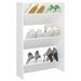 Armoire à chaussures murale Blanc 60x18x90 cm - Photo n°1