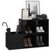 Armoire à chaussures Noir brillant 105x35,5x70 cm - Photo n°1
