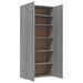 Armoire à chaussures Sonoma gris 80x35,5x180 cm Bois ingénierie - Photo n°6