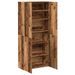 Armoire à chaussures vieux bois 80x35,5x180cm bois d'ingénierie - Photo n°7