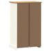 Armoire à chaussures VIGO blanc 60x35x96 cm bois massif de pin - Photo n°7