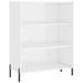 Armoire à étagères blanc brillant 69,5x32,5x90 cm - Photo n°1