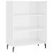 Armoire à étagères blanc brillant 69,5x32,5x90 cm - Photo n°1