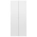 Armoire à étagères Blanc brillant 80x35,5x180 cm Kaspar - Photo n°4
