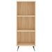 Armoire à étagères chêne sonoma 34,5x32,5x90 cm bois ingénierie - Photo n°4