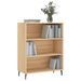 Armoire à étagères chêne sonoma 69,5x32,5x90 cm bois ingénierie - Photo n°3