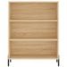 Armoire à étagères chêne sonoma 69,5x32,5x90 cm bois ingénierie - Photo n°4