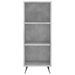 Armoire à étagères gris béton 34,5x32,5x90 cm bois d'ingénierie - Photo n°4