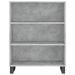 Armoire à étagères gris béton 69,5x32,5x90 cm bois d'ingénierie - Photo n°4