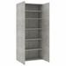 Armoire à étagères Gris béton 80 x 35,5 x 180 cm - Photo n°1