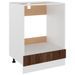 Armoire à four Chêne marron 60x46x81,5 cm Bois d'ingénierie - Photo n°2