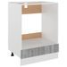 Armoire à four Sonoma gris 60x46x81,5 cm Bois d'ingénierie - Photo n°2