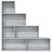Armoire à livres Sonoma gris 155x24x160 cm - Photo n°1