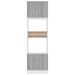 Armoire à micro-ondes Sonoma gris 60x57x207 cm - Photo n°5