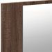 Armoire à miroir à LED de bain chêne marron 80x12x45 cm - Photo n°10