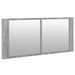 Armoire à miroir à LED de bain gris sonoma 100x12x45 cm - Photo n°6