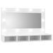 Armoire à miroir avec LED Blanc brillant 90x31,5x62 cm - Photo n°1
