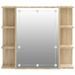 Armoire à miroir avec LED Chêne sonoma 70x16,5x60 cm - Photo n°8