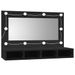 Armoire à miroir avec LED noir 90x31,5x62 cm - Photo n°1