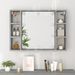 Armoire à miroir avec LED Sonoma gris 76x15x55 cm - Photo n°5