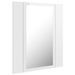Armoire à miroir de bain à LED Blanc brillant 40x12x45 cm - Photo n°8