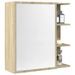 Armoire à miroir de bain Chêne sonoma 62,5x20,5x64 cm - Photo n°1