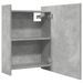 Armoire à miroir de bain Gris béton 62,5x20,5x64cm - Photo n°4