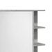 Armoire à miroir de bain Gris béton 62,5x20,5x64cm - Photo n°9