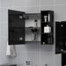 Armoire à miroir de bain Noir brillant 62,5x20,5x64cm - Photo n°3