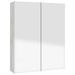 Armoire à miroir de salle de bain 60x15x75 cm MDF Gris béton - Photo n°1