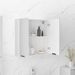 Armoire à miroir de salle de bain Blanc brillant 64x20x67 cm - Photo n°4