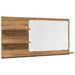 Armoire à miroir de salle de bain chêne artisanal 90x11x45 cm - Photo n°2