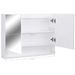 Armoire à miroir de salle de bain LED Blanc 80x15x60 cm MDF - Photo n°10