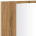 Armoire à miroir LED chêne artisanal 90x12x45cm bois ingénierie - Photo n°10