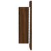 Armoire à miroir LED de salle de bain chêne marron 40x12x45 cm - Photo n°11