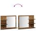 Armoire à miroir salle de bain chêne artisanal 60x10,5x45 cm - Photo n°7