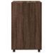 Armoire à roulettes chêne marron 60x48x81 cm bois d'ingénierie - Photo n°5