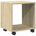 Armoire à roulettes chêne sonoma 37x33x42,5cm bois d’ingénierie - Photo n°2