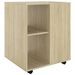 Armoire à roulettes Chêne Sonoma 60x53x72 cm Bois d'ingénierie - Photo n°2