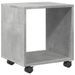 Armoire à roulettes gris béton 37x33x42,5 cm bois d’ingénierie - Photo n°2