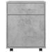 Armoire à roulettes Gris béton 45x38x54 cm - Photo n°5