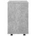 Armoire à roulettes Gris béton 46x36x59 cm - Photo n°6