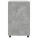 Armoire à roulettes gris béton 60x48x81 cm bois d'ingénierie - Photo n°5