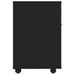 Armoire à roulettes Noir 45x38x54 cm Bois d’ingénierie - Photo n°5