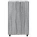 Armoire à roulettes sonoma gris 60x48x81 cm bois d'ingénierie - Photo n°5