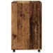 Armoire à roulettes vieux bois 60x48x81 cm bois d'ingénierie - Photo n°5