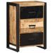 Armoire à tiroir 50x35x70 cm bois de manguier massif brut - Photo n°1