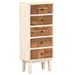 Armoire à tiroirs 45 x 30 x 105 cm Bois de récupération massif - Photo n°8