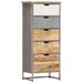 Armoire à tiroirs 45x30x105 cm Bois de manguier massif - Photo n°7