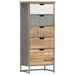 Armoire à tiroirs 45x30x105 cm Bois de manguier massif - Photo n°8